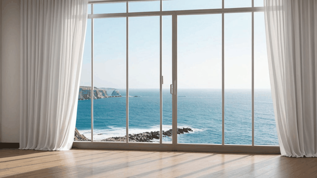 Blinds, curtains